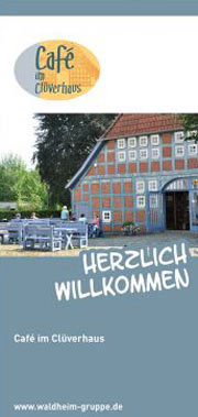 Flyer "Café im Clüverhaus"